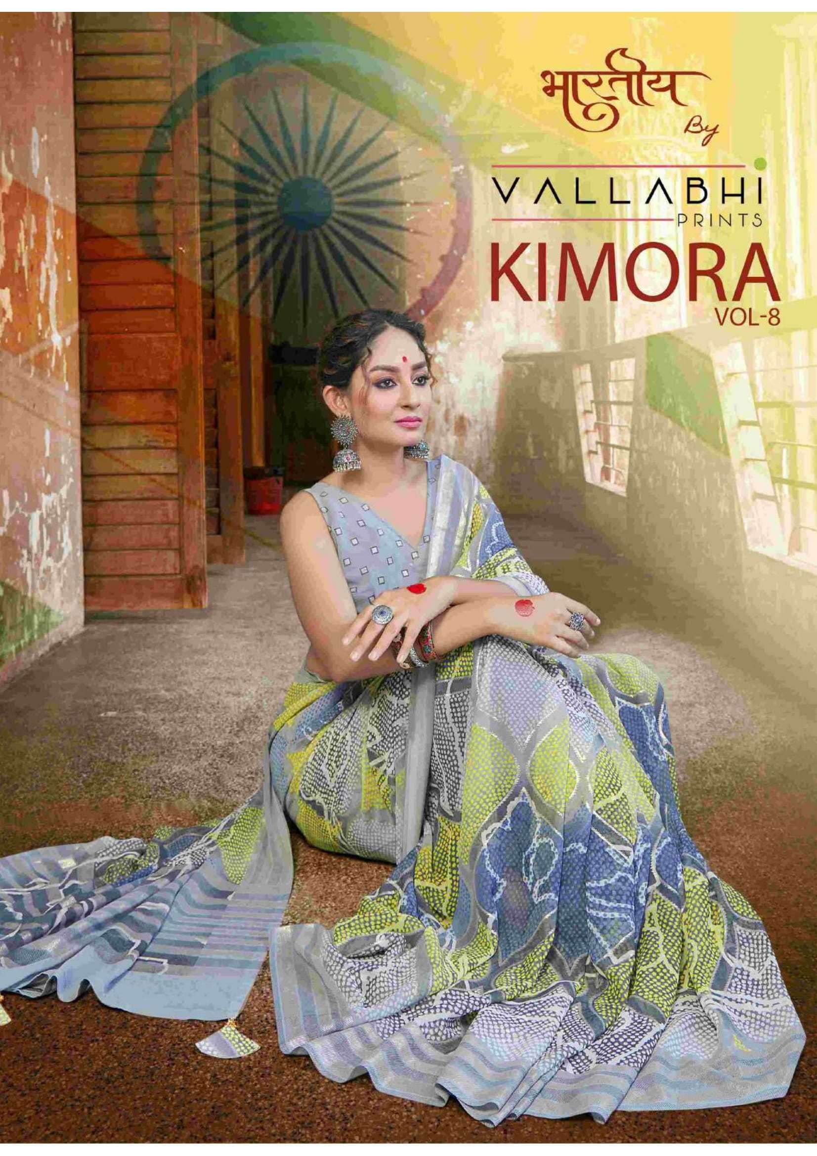 vallabhi prints kimora vol 8 series 27331-27336 georgette saree