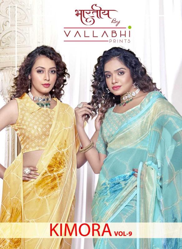 vallabhi prints kimora vol 9 series 28371-28376 georgette saree