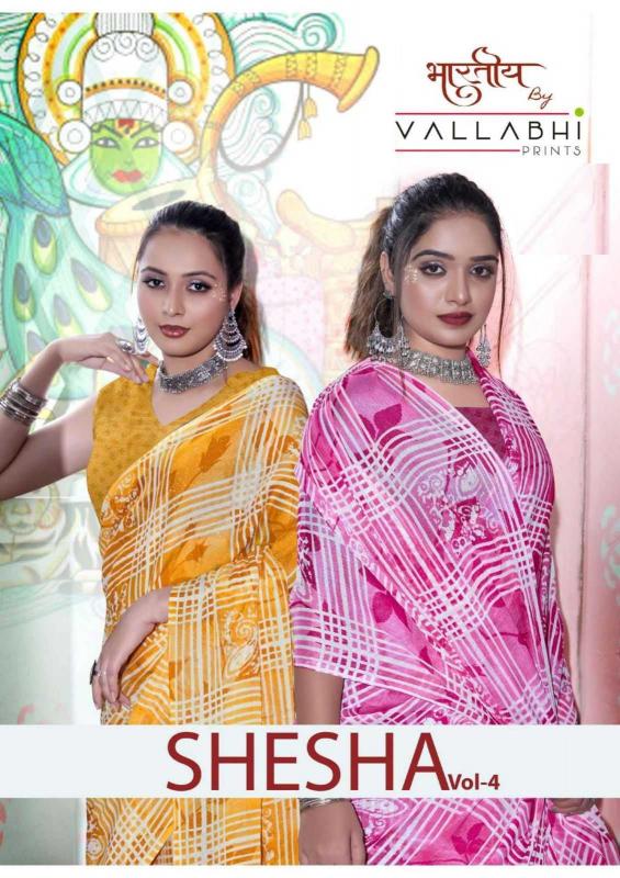 vallabhi prints shesha vol 4 series 28061-28066 chiffon saree