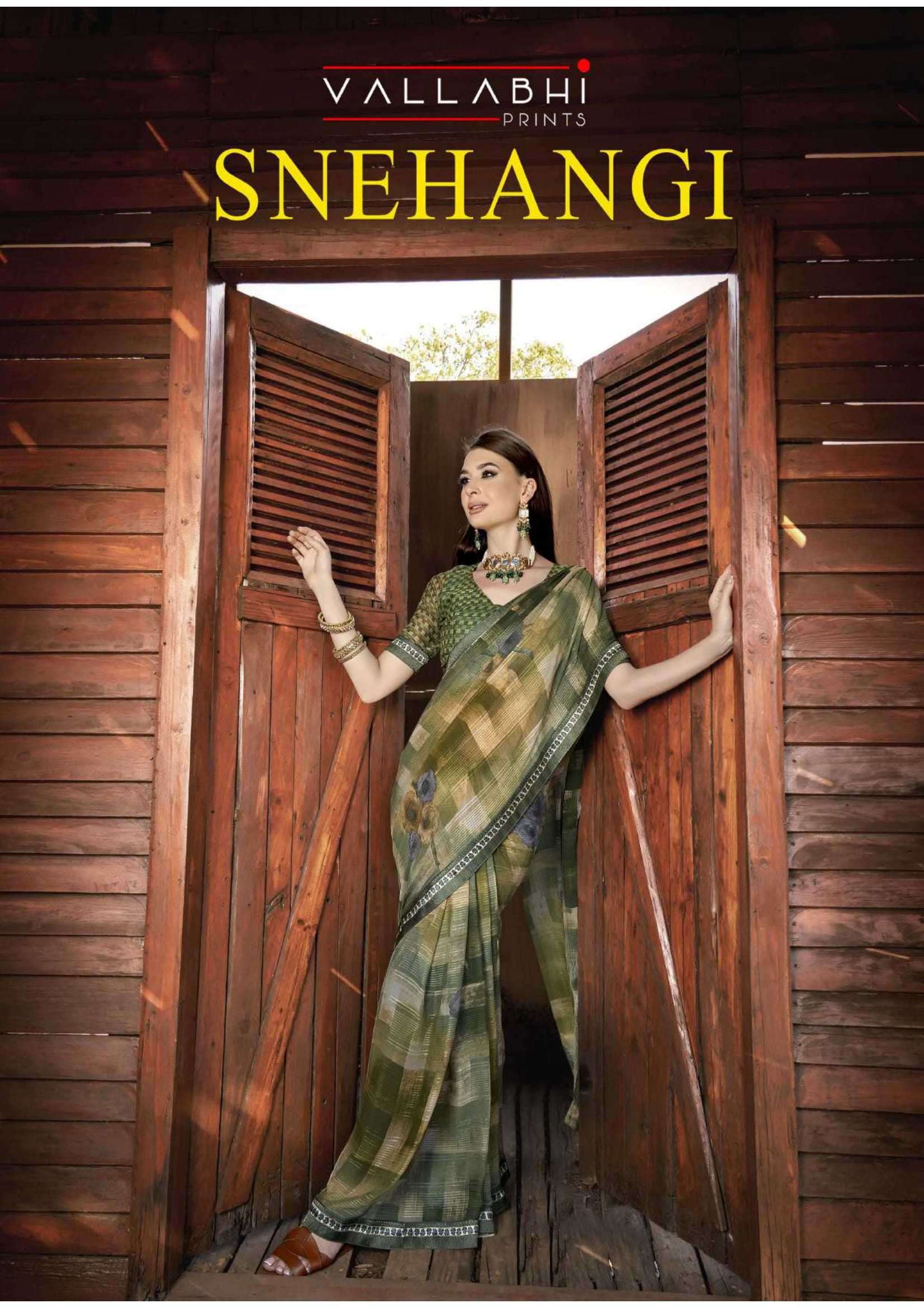 vallabhi prints snehangi series 27051-27062 georgette saree