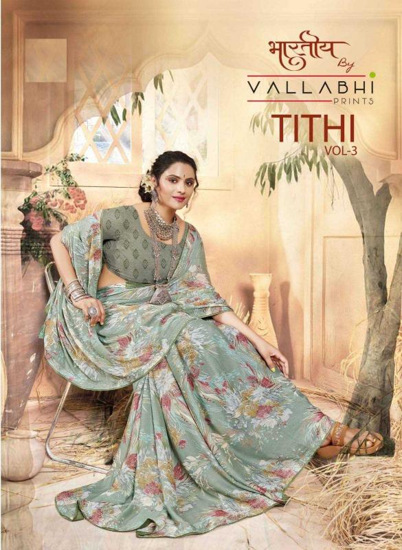 vallabhi prints tithi vol 3 series 27911-27916 georgette saree