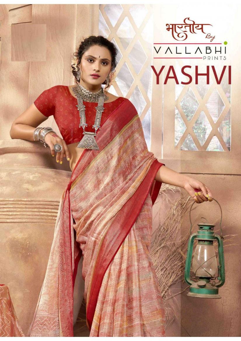 vallabhi prints yashvi series 28091-28096 brasso saree