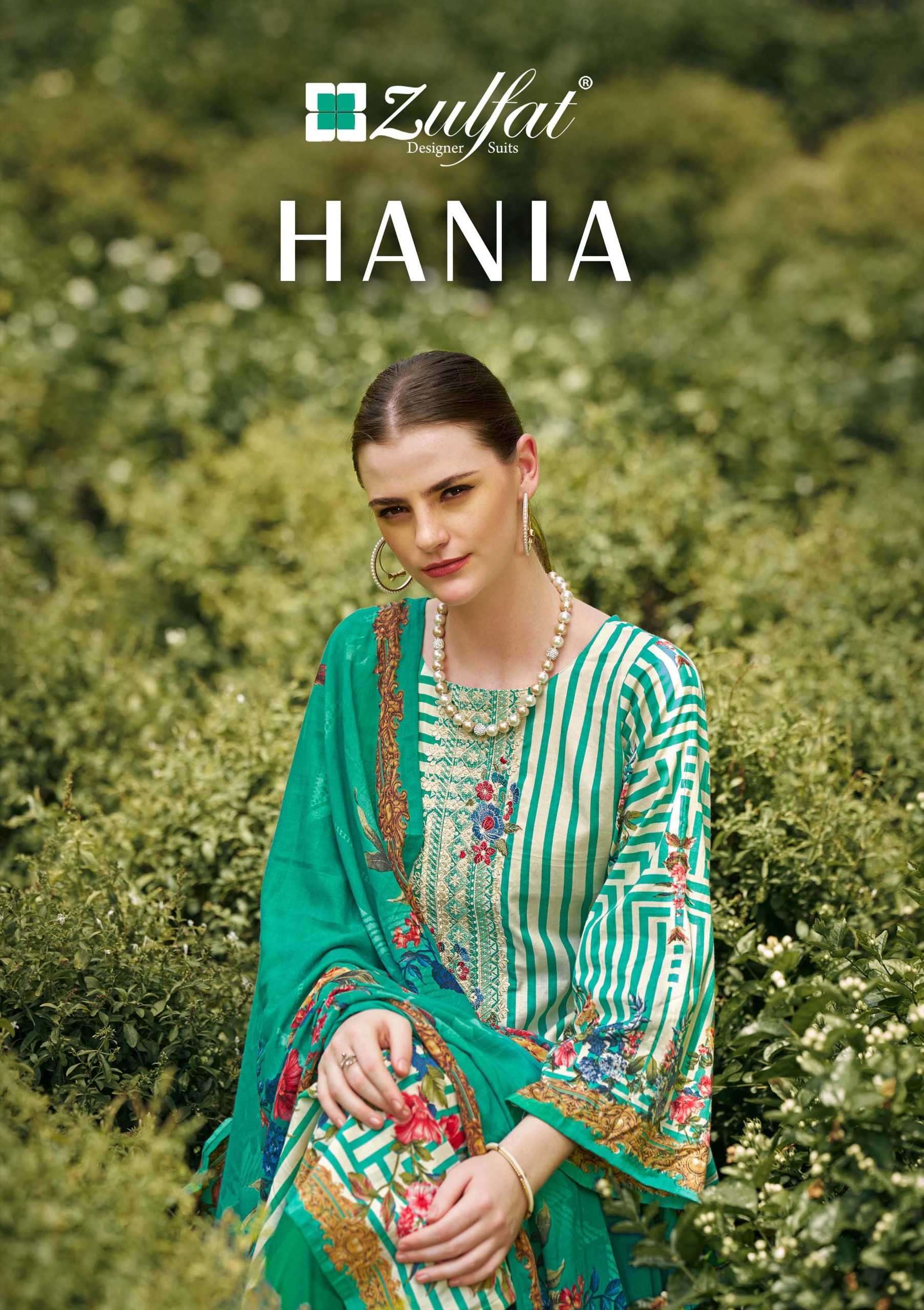 zulfat hania series 562001-562006 Pure Cotton suit
