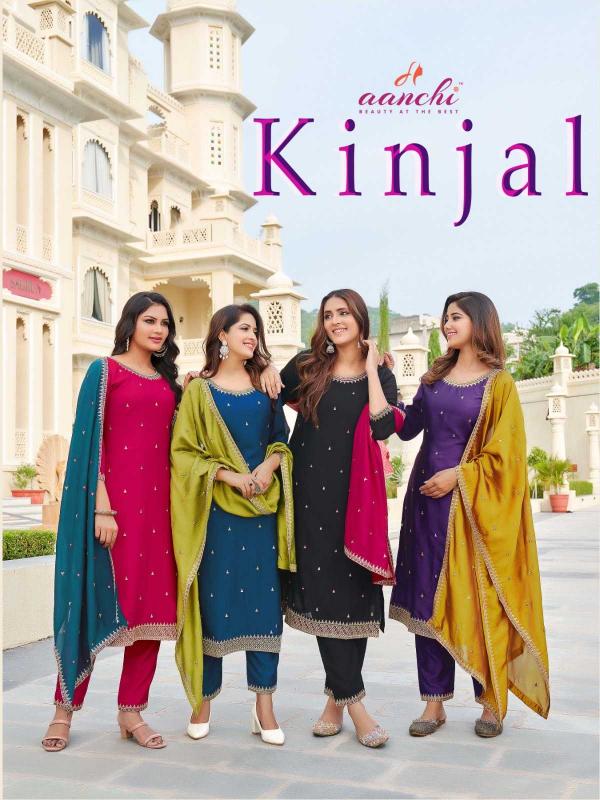 aanchi kinjal series 01-04 vichitra readymade suit 