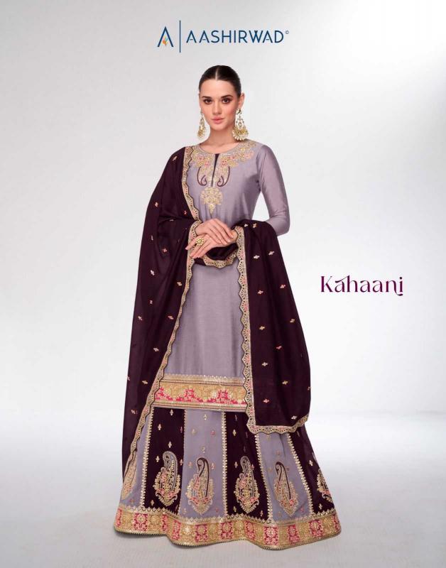 aashirwad creation kahani silk readymade sharara style party wear suits