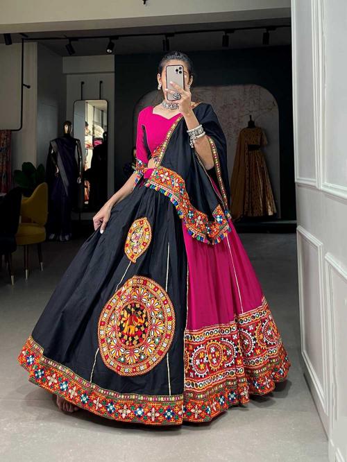 aawiya rajwadi vol 7 series 7038 cotton silk lehenga