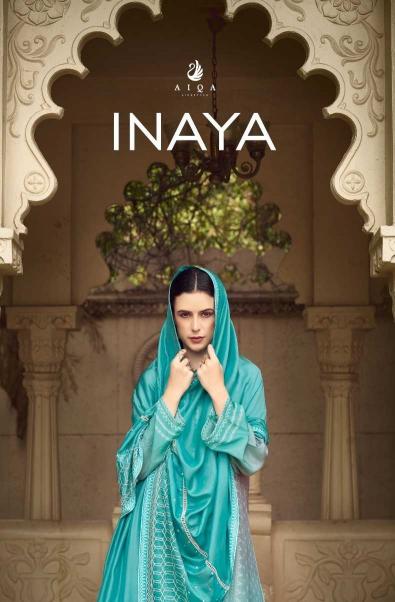 aiqa lifestyle inaya series 1177-1184 pure berg rose silk suit