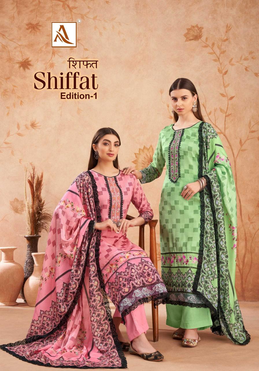 alok shiffat series 109001-109004 Pure Viscose Maslin suit