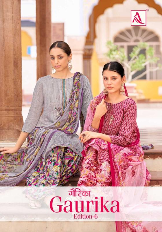 alok suits gaurika vol 6 series 1591-1596 Pure Zam suit