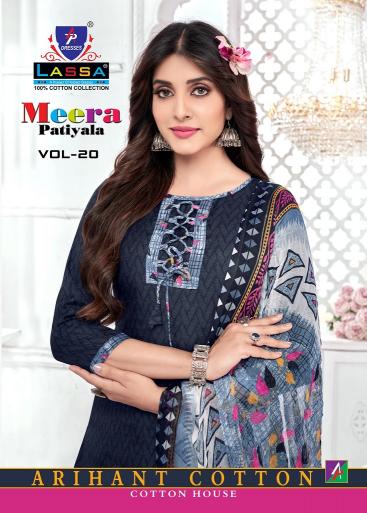 Arihant Lassa Meera Patiyala Vol-20 series 2001-2010 Pure Cotton suit