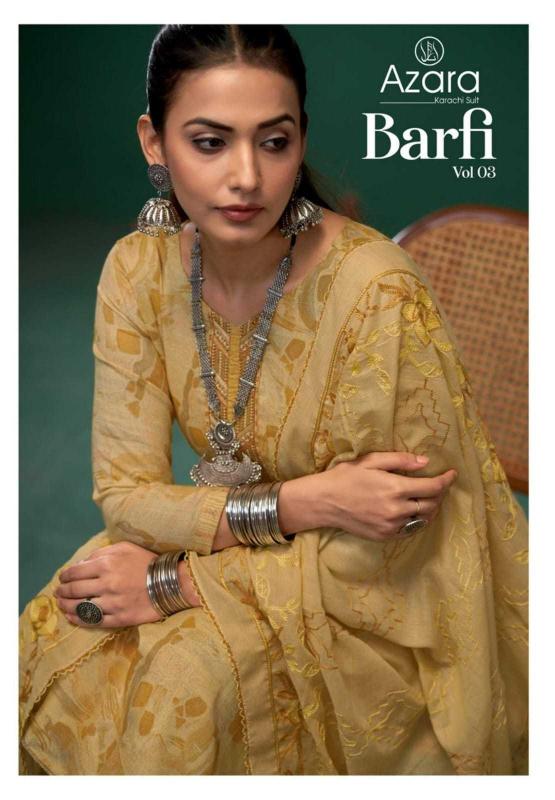 azara radhika barfi vol 3 series 97001-97004 pure cotton wholesale salwar kameez in surat