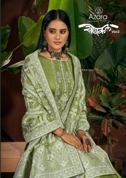 azara radhika fashion cycle vol 2 series 91001-91006 jam cotton suit 