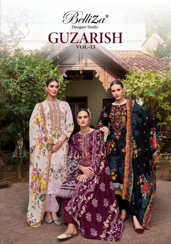 belliza guzarish vol 13 series 935001-935008 Pure Cotton Digital Prints suit