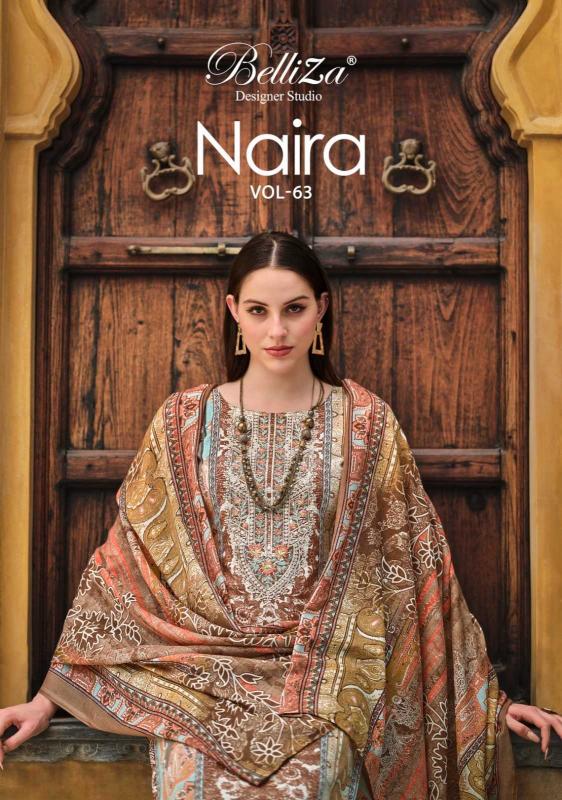 belliza naira vol 63 series 944001-944008 Pure Cotton Digital Prints suit