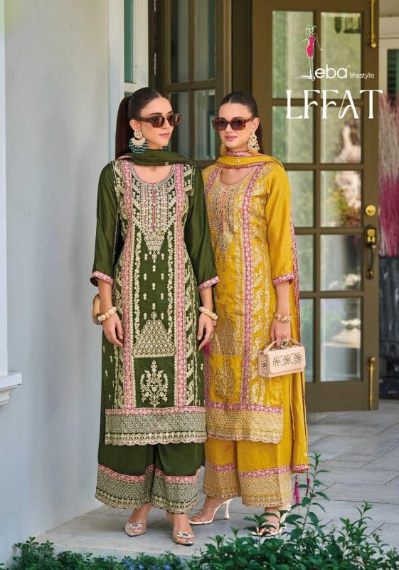 eba lifestyle lffat series 1701-1702 premium silk wholesale readymade salwar kameez in surat