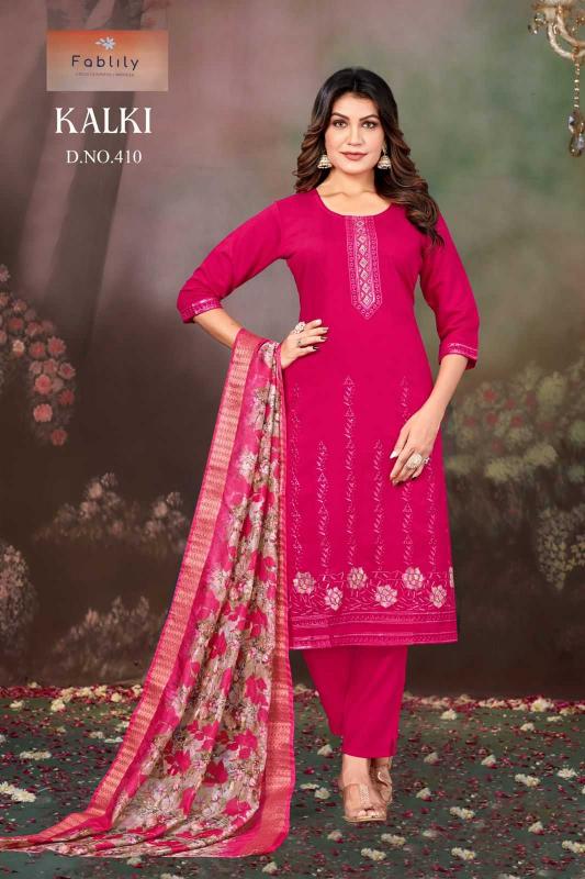 fablily kalki series 401-412 vetican gold readymade suit 