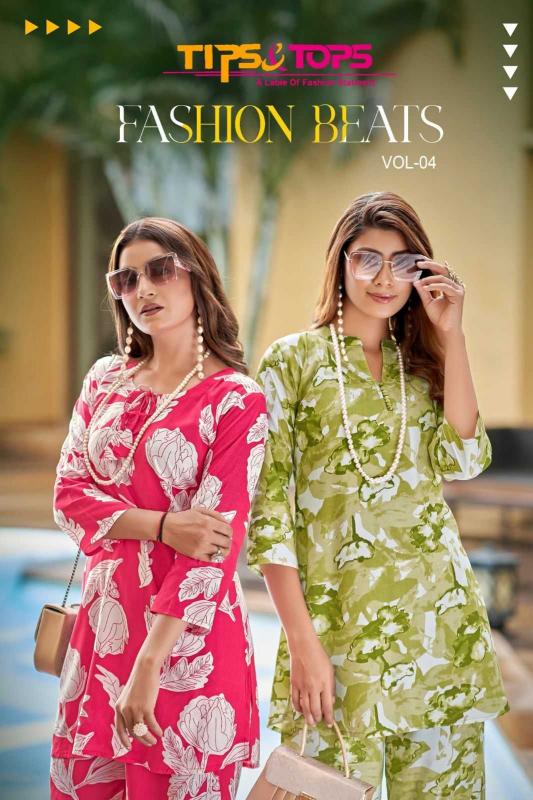 fashion beats vol 4 by tips & tops series 1001 to 1006 wholesale co-ord set in surat