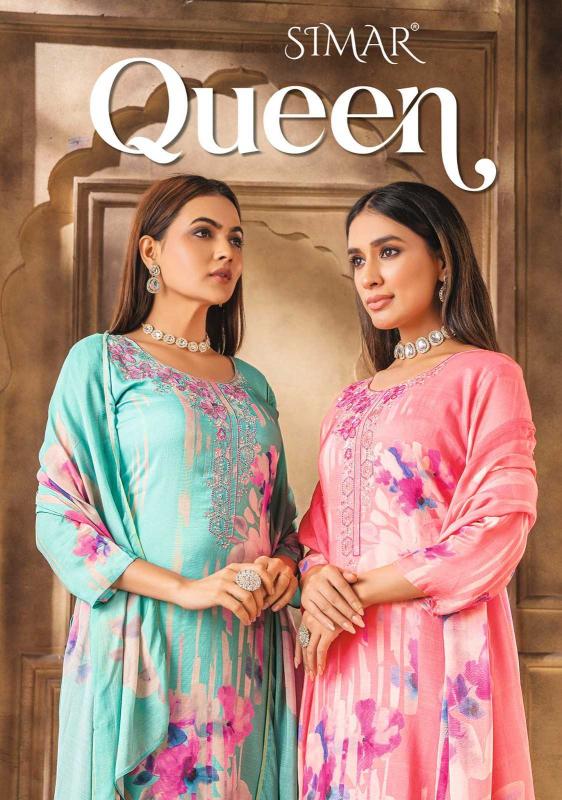 glossy queen series 6012 muslin wholesale salwar kameez in surat