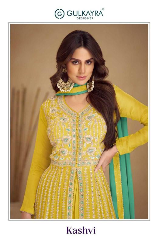 gulkayra kashvi series 7461 Real Chinon readymade suit 