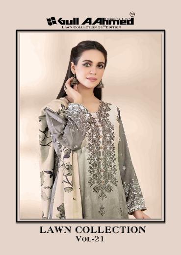 Gull Ahmed Lawn Vol-21 series 185-190 Pure Lawn Cotton suit