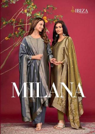 ibiza milana series 10939-10942 pure banglori silk suit 