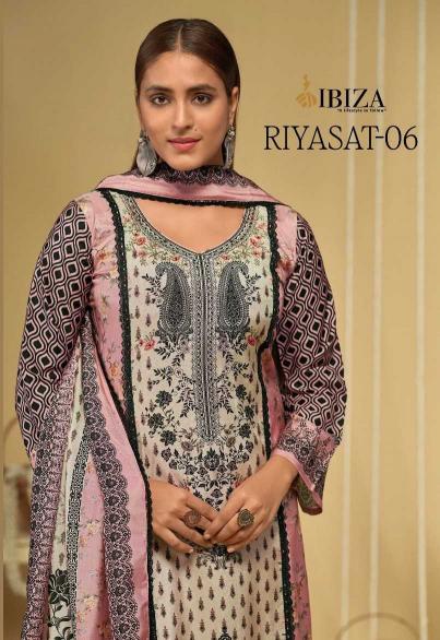 ibiza riyasat vol 6 muslin digital print daily wear pakistani suits