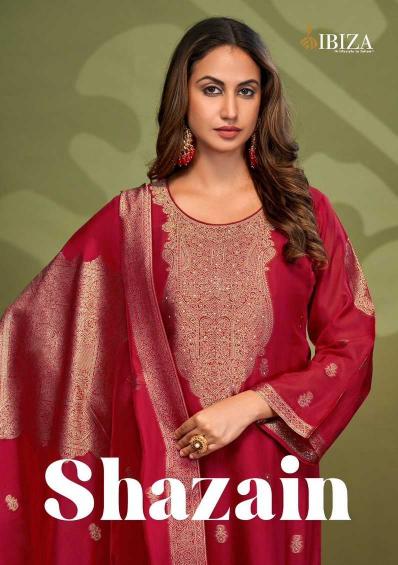 ibiza shazain banglory silk handwork pakistani designer salwar kameez