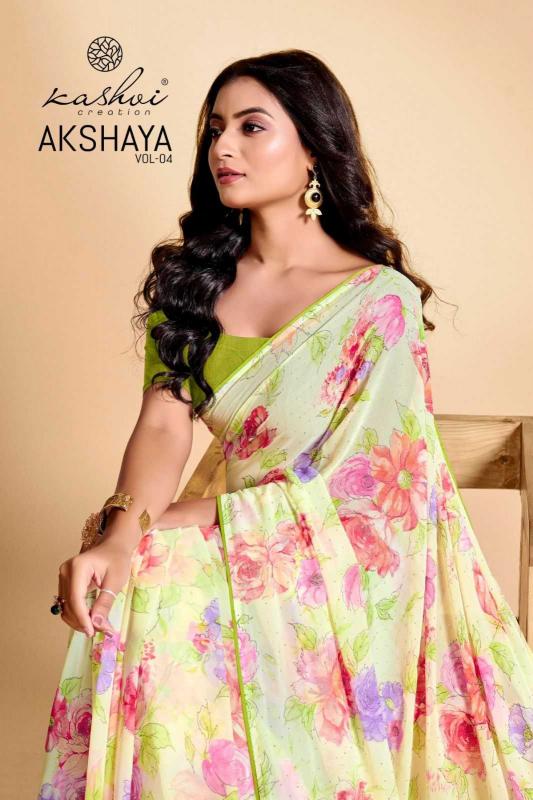 kashvi creation akshaya vol 4 series 401-408 weightless saree