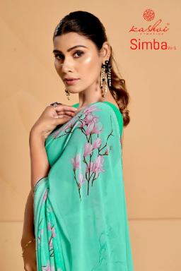 kashvi creation simba vol 1 series 101-108 brasso saree