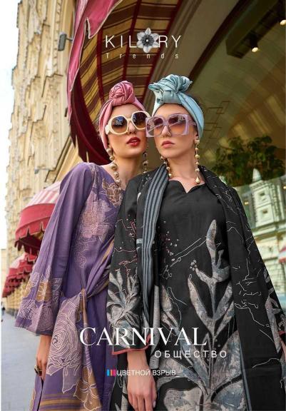 kilory trendz carnival series 007-014 viscose muslin suit