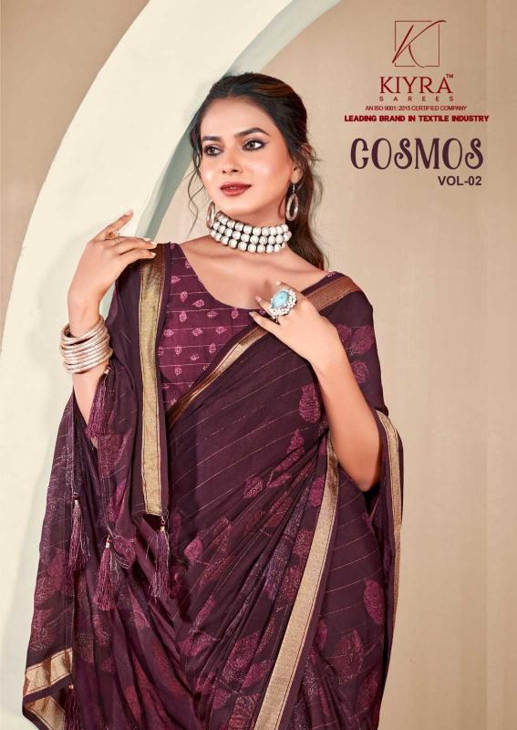 kiyra cosmos vol 2 series 1001-1006 Dull moss saree