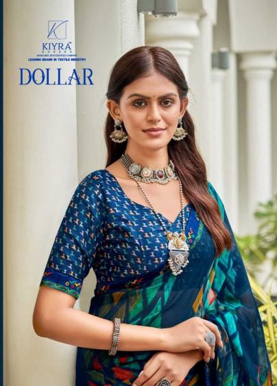 kiyra dollar series 1001-1008 georgette saree