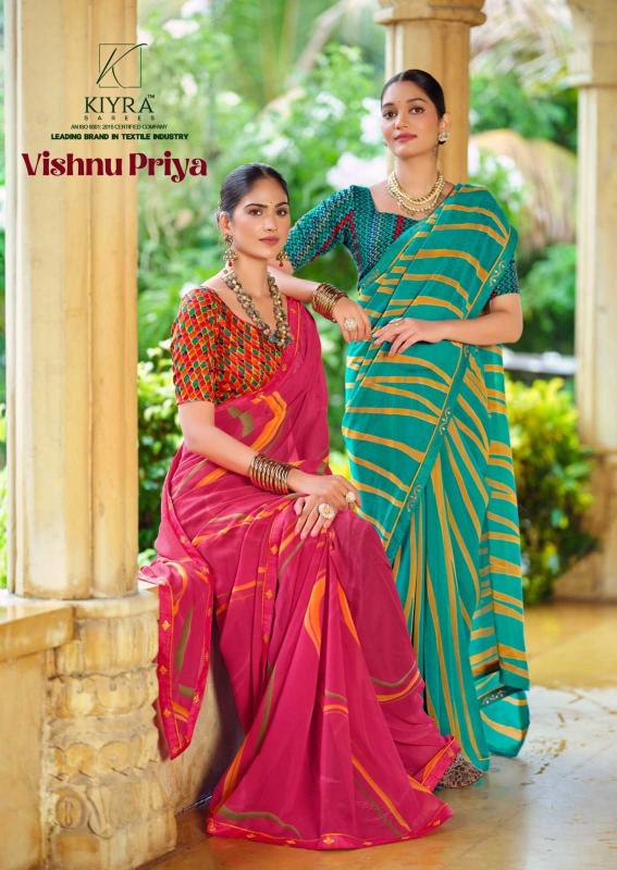 kiyra vishnu priya series 1001-1008 georgette saree