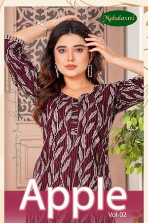 Mahalaxmi Apple Vol-2 Heavy Cotton Short wholesale kurti in surat