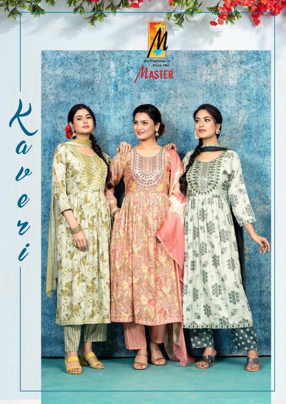 master kaveri series 101-108 capsule wholesale readymade salwar kameez in surat