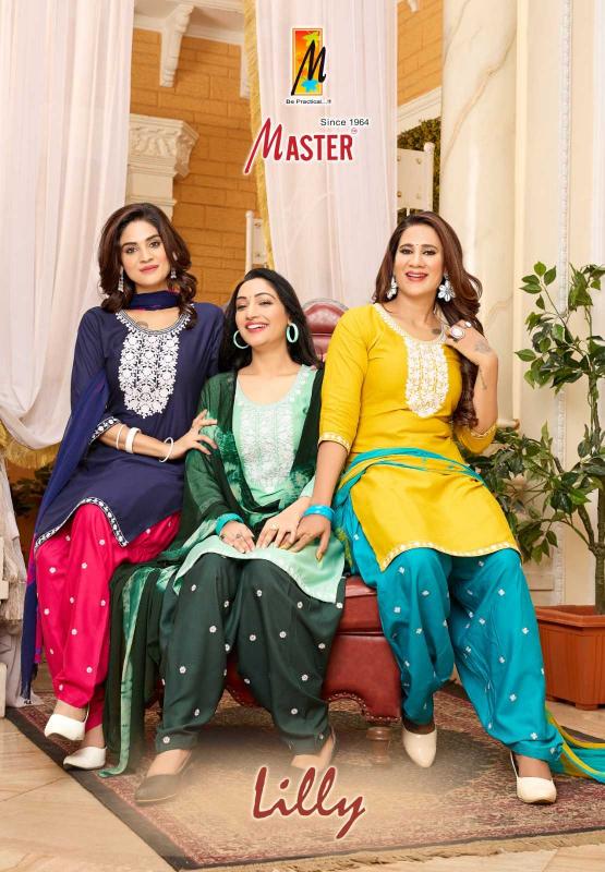 master lilly series 001-008 rayon wholesale readymade salwar kameez in surat