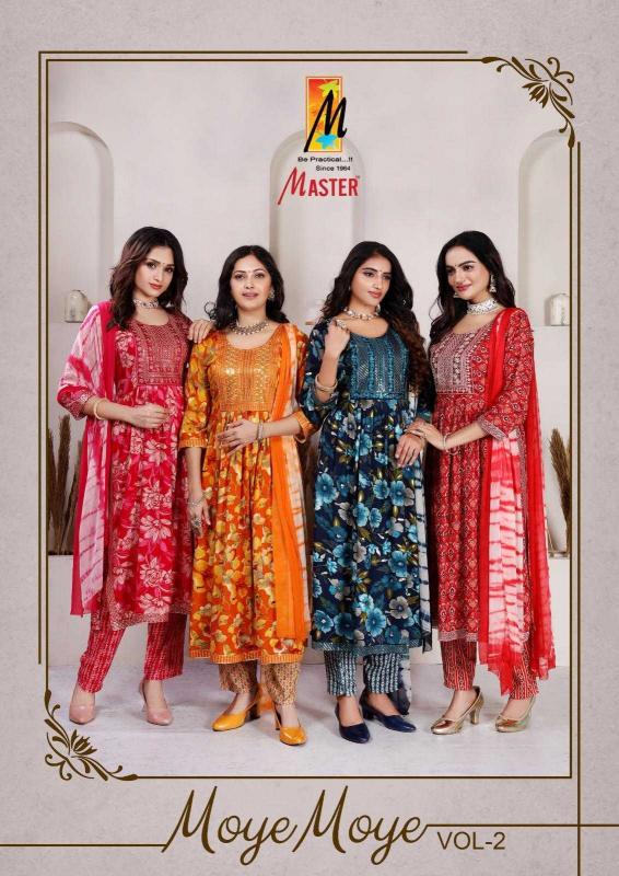 master moye moye vol 2 series 201-208 rayon readymade suit 