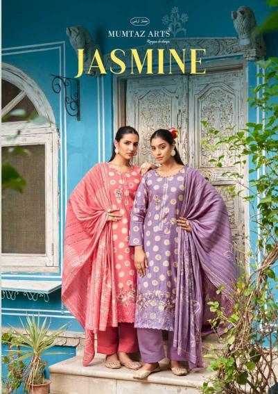 mumtaz arts jasmine series 3801-3804 pure viscose muslin suit 