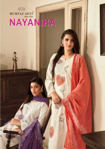 mumtaz arts nayanika series 3701-3708 pure viscose muslin suit 