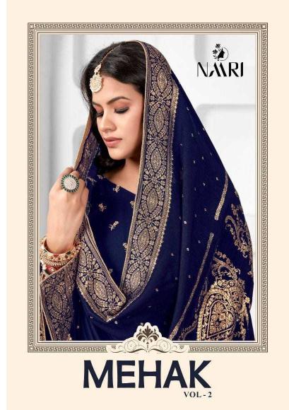 naari mahek vol 2 series 89001-89004 Pure muslin dola jacard suit