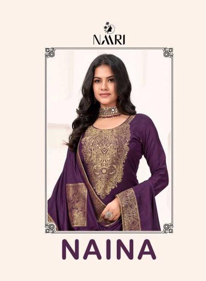 naari naina series 90001-90004 Pure muslin jacard suit