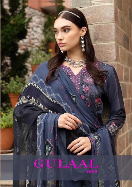 nandgopal gulaal vol 3 series 3001-3008 cotton wholesale salwar kameez in surat