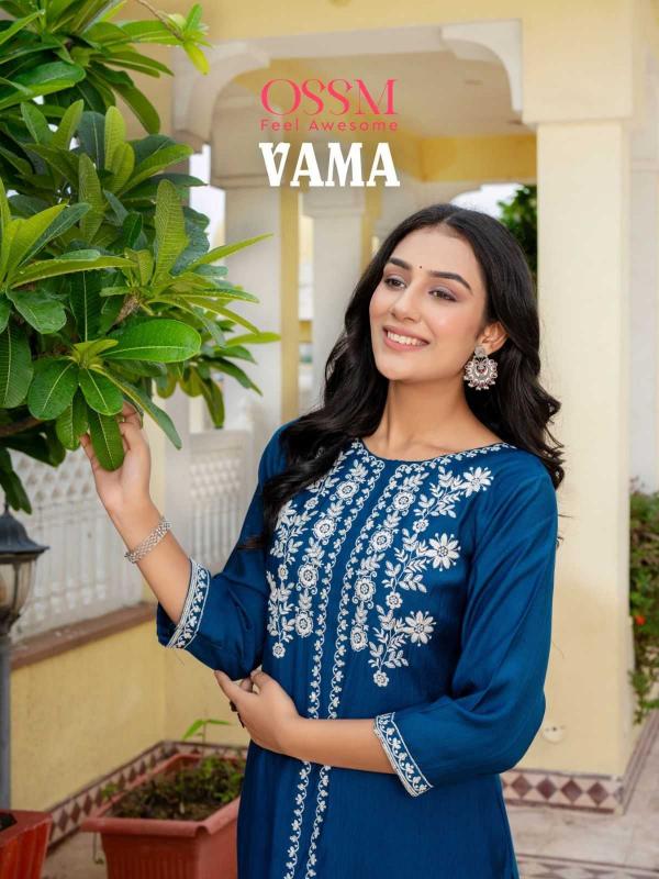 ossm vama series 101-106  Viscos Vetican Silk wholesale kurti in surat 