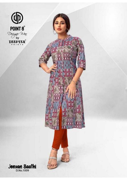 point 8 deeptex prints jeevan sathi a line with flare readymade big size long kurti