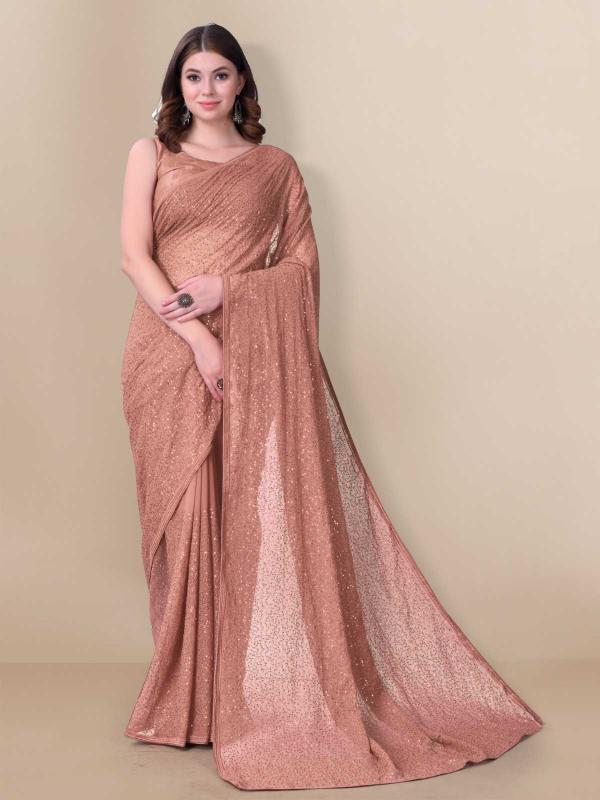 pr ananta georgette comfortable one minute saree collection