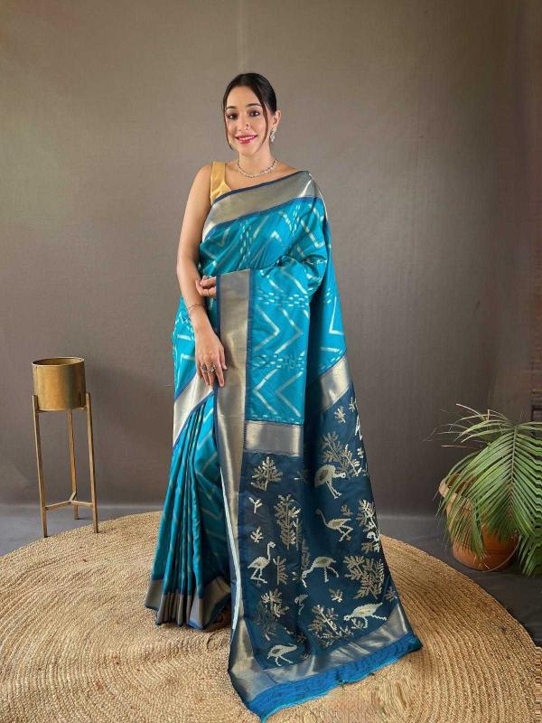 pr kc 3007 silk beautiful zig zag designer good saree online