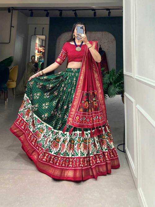 pr sakhiyaan tussar silk traditional wear stitch lehenga unstitch choli supplier