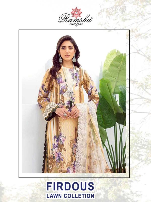 ramsha firdous lawn collection series 2001-2006 cambric readymade suit 