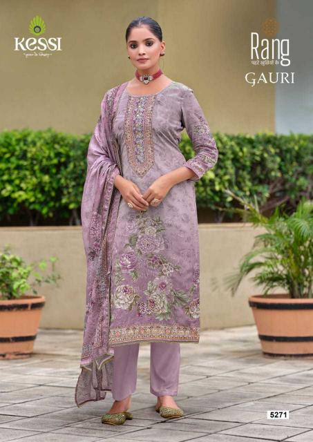 rang gauri series 5271-5272 pure natural crape  wholesale salwar kameez in surat