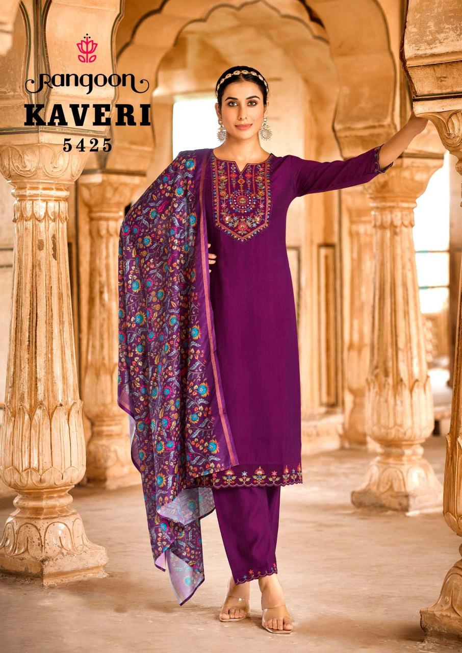 rangoon kaveri series 5421-5426 Viscose wholesale readymade salwar kameez in surat